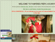 Tablet Screenshot of pamperedpeeps.com